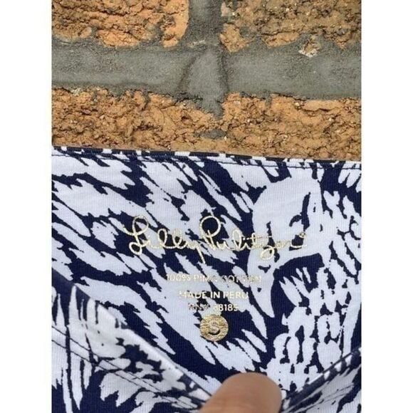 Lilly Pulitzer Women’s Hollee Shift Dress Bright Navy Pineapple Party Small - Picture 4 of 9